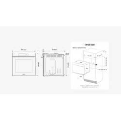 Samsung NV7B4040VBB/U5 Four catalytique électrique cm. 60 - noir