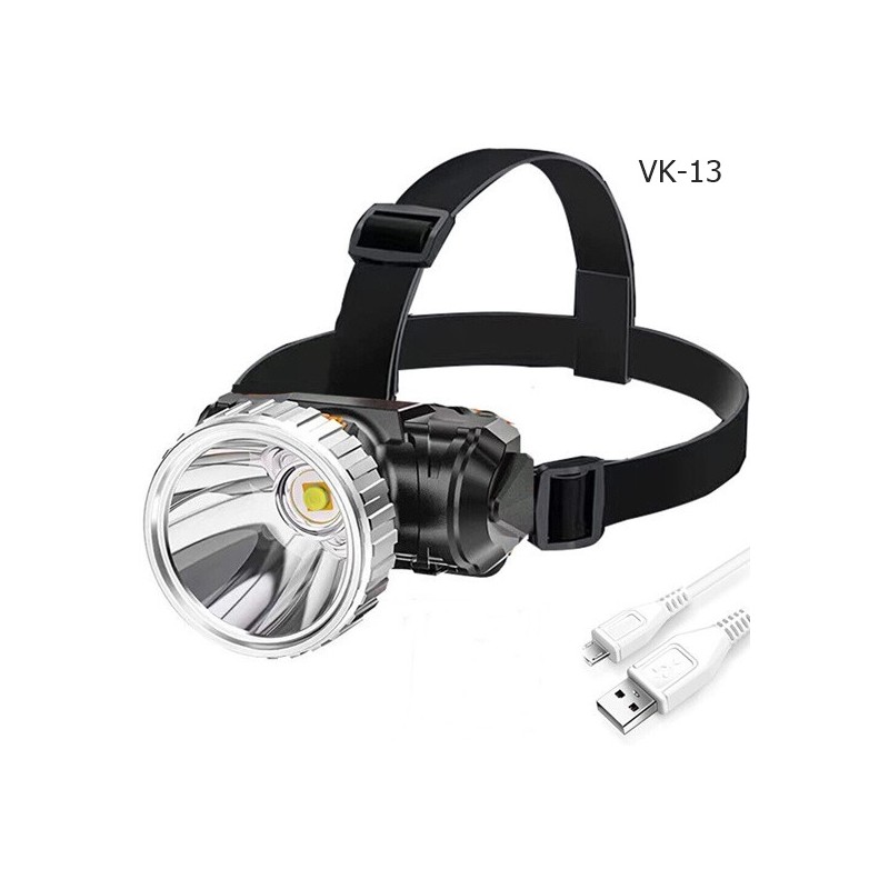 Torche frontale Rechargeable Headlamp Lampe à Led 3 lumiéres, Led HighLight