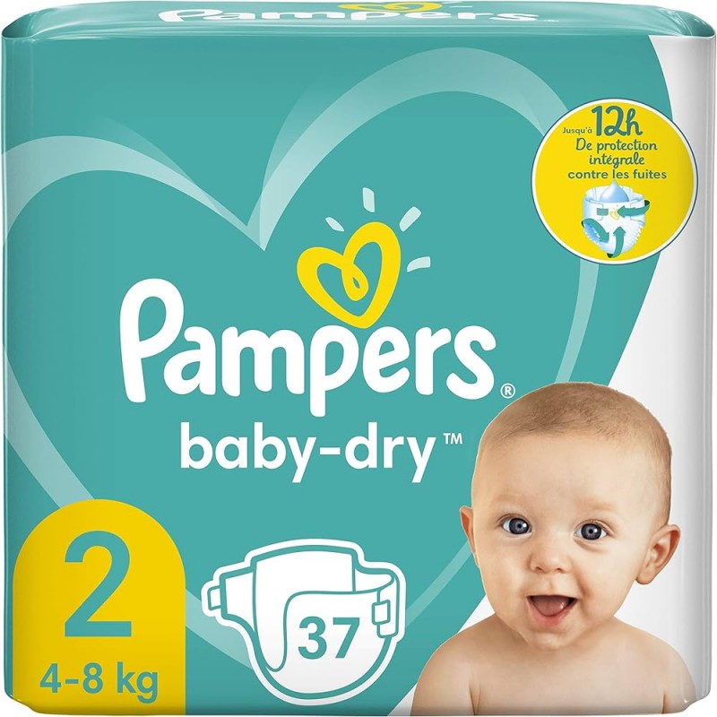 Pampers couche bébé lot de deux