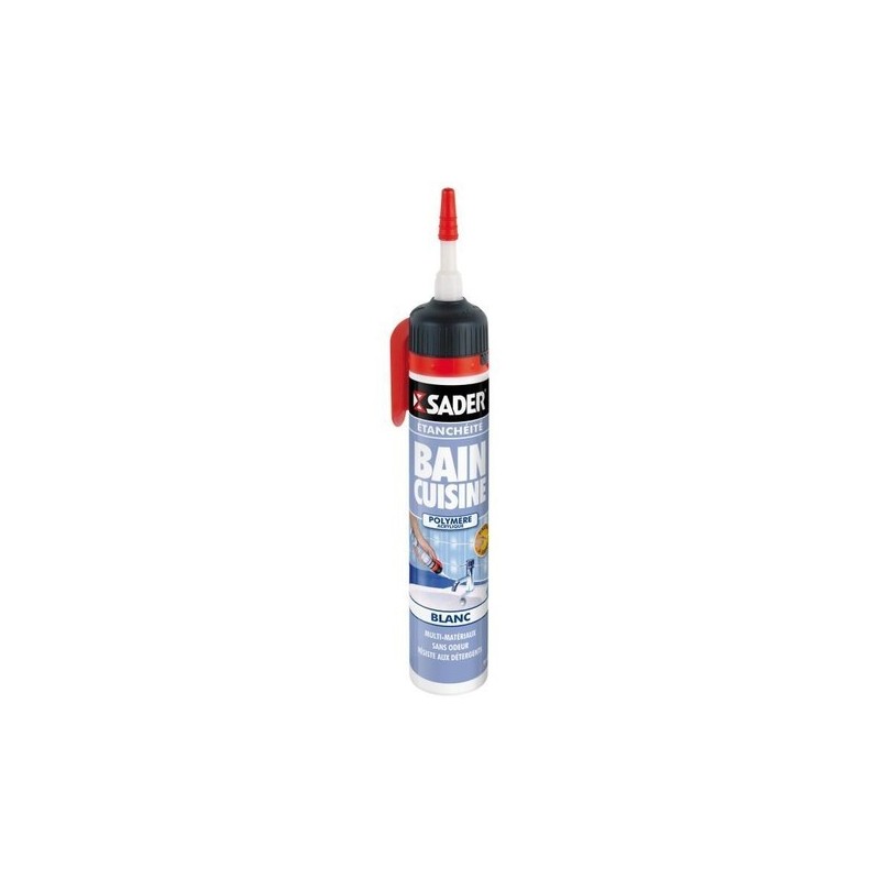 Sader silicone blanc 200ml bain et cuisine