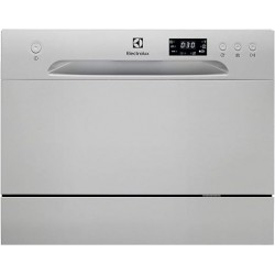 Electrolux ESF2400OS Lave-vaisselle Compact, Capacité 6 Couverts, 52 Decibel, Argent [Classe énergétique F]