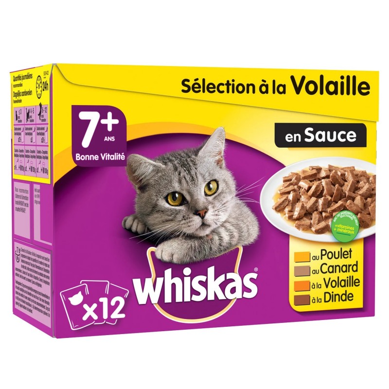 Pâtée pour chat en sauce volaille WHISKAS