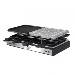 SOGO Grill/Raclette électrique BAT-SS-10387, 1400 W, idéal pour cuisiner/griller