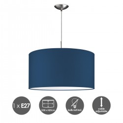 Dépôt lumineux - lampe suspendue tube deluxe bling Ø 50 cm - bleu - Outlet