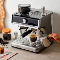 MACHINE A EXPRESSO AVEC BROYEUR BARISTA PROFESSIONNEL HOME BISTRO DE KITCHENCOOK