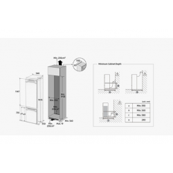 SAMSUNG Réfrigérateur congélateur en Bas Encastrable 193.8cm