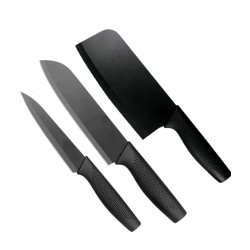 Lot de 3 couteaux bayco noir