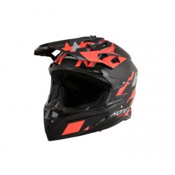 KSK Casque cross HANGTOWN Cross Noir & Orange