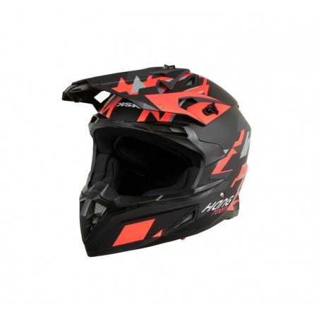 KSK Casque cross HANGTOWN Cross Noir & Orange