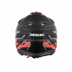 KSK Casque cross HANGTOWN Cross Noir & Orange