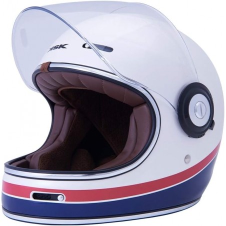 KSK Casque Sixties et Retrocup Fibre de Verre Cross Adulte Homme