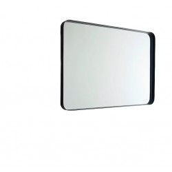 Miroir Steelton argenté cadre noir